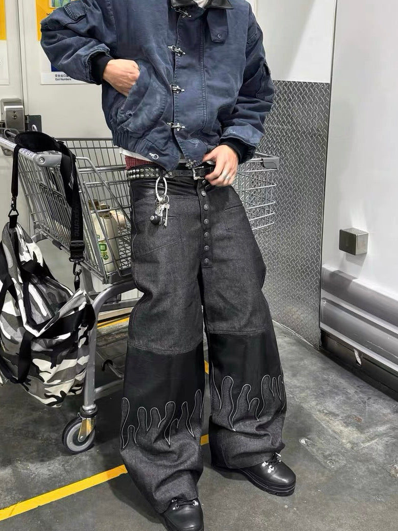 Flame Panel Trousers - Private property 