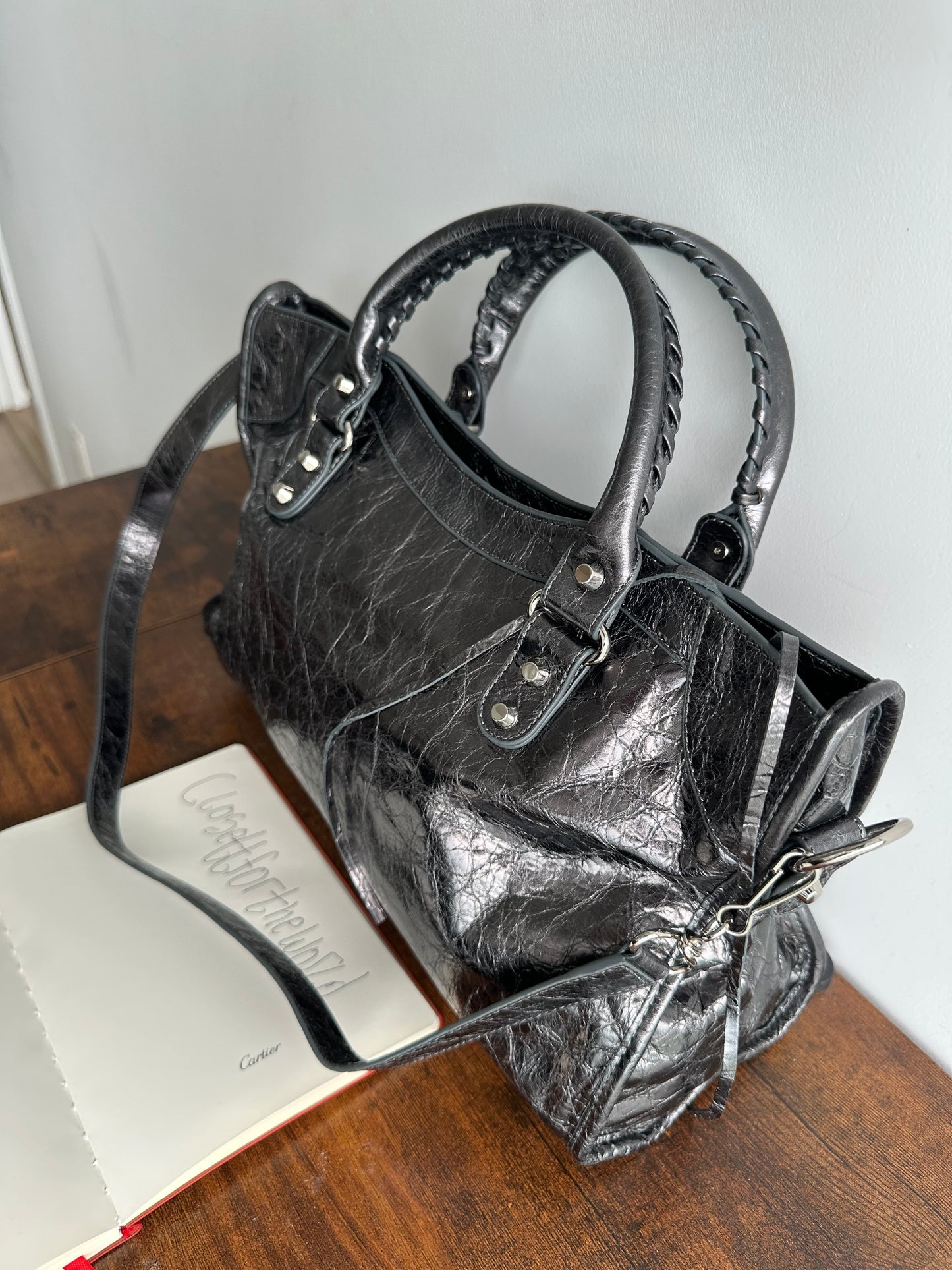 Balenciaga city leather stud bag - Private property 