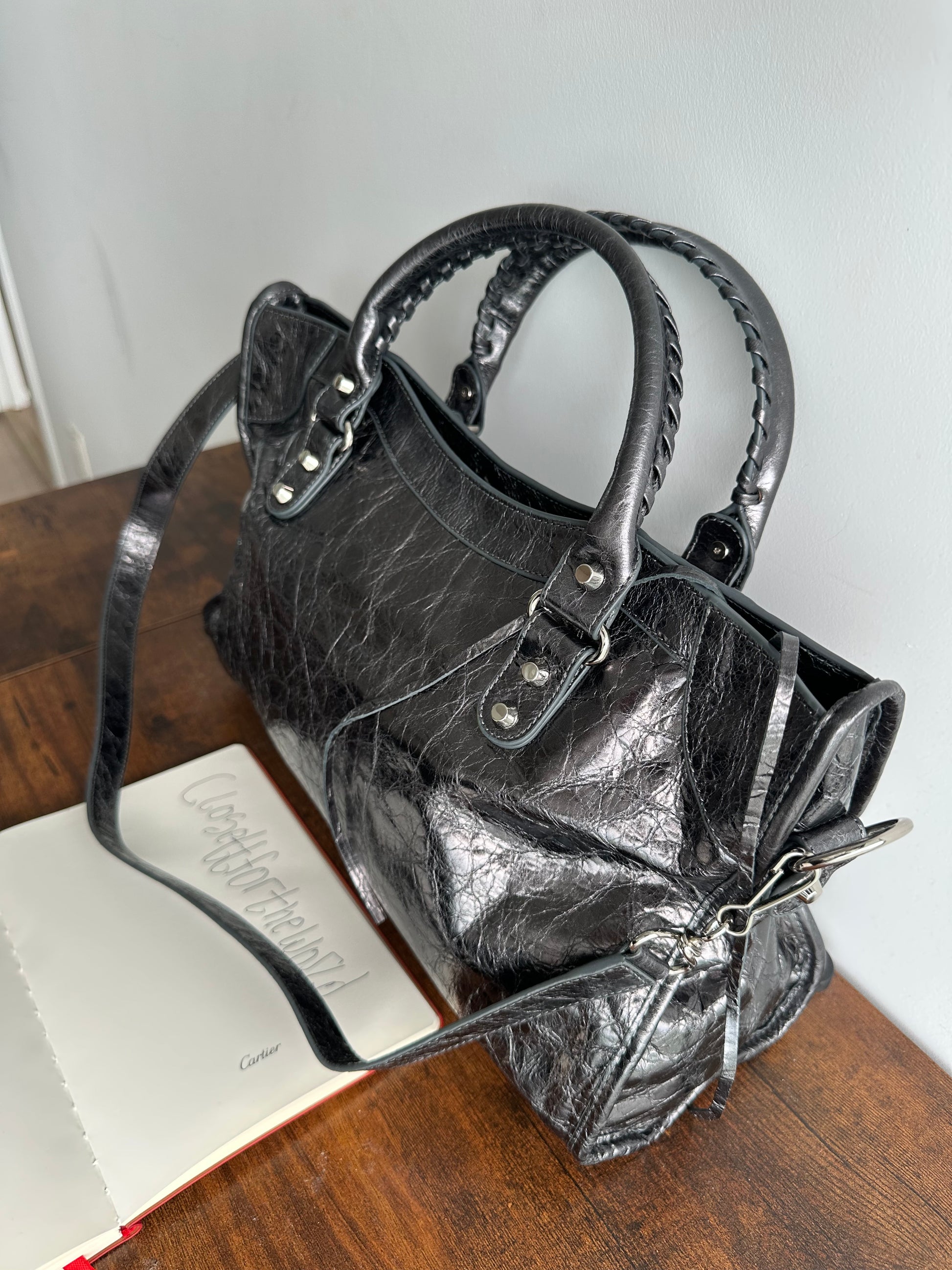Balenciaga city leather stud bag - Private property 