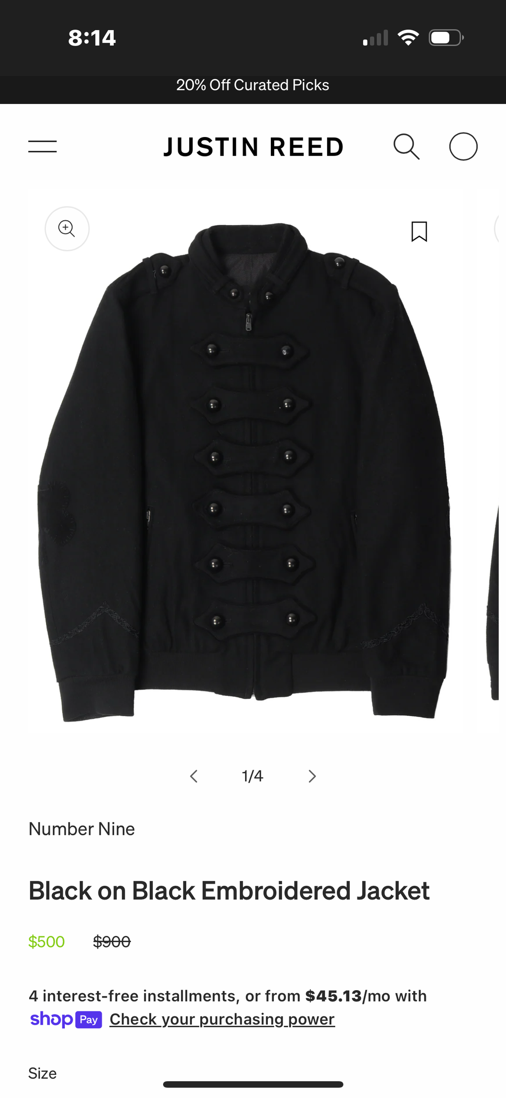 Archive Number (N)ine jacket - Private property 