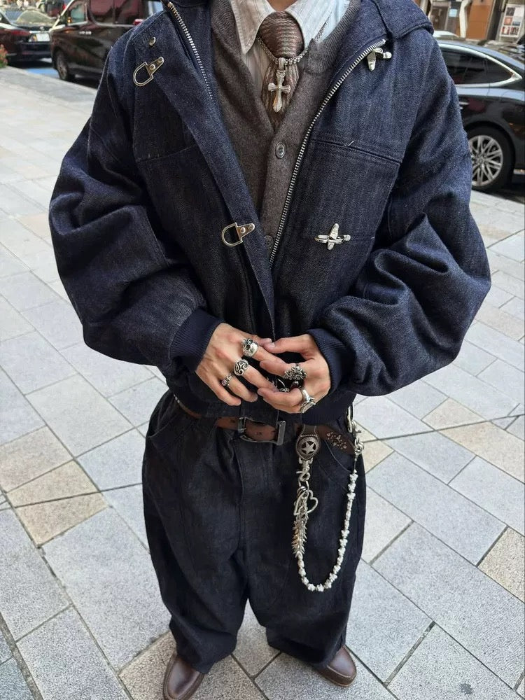 Archive Denim Toggle Jacket - Private property 