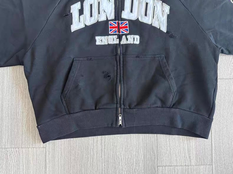 London project g/r zip up hoodie - Private property 