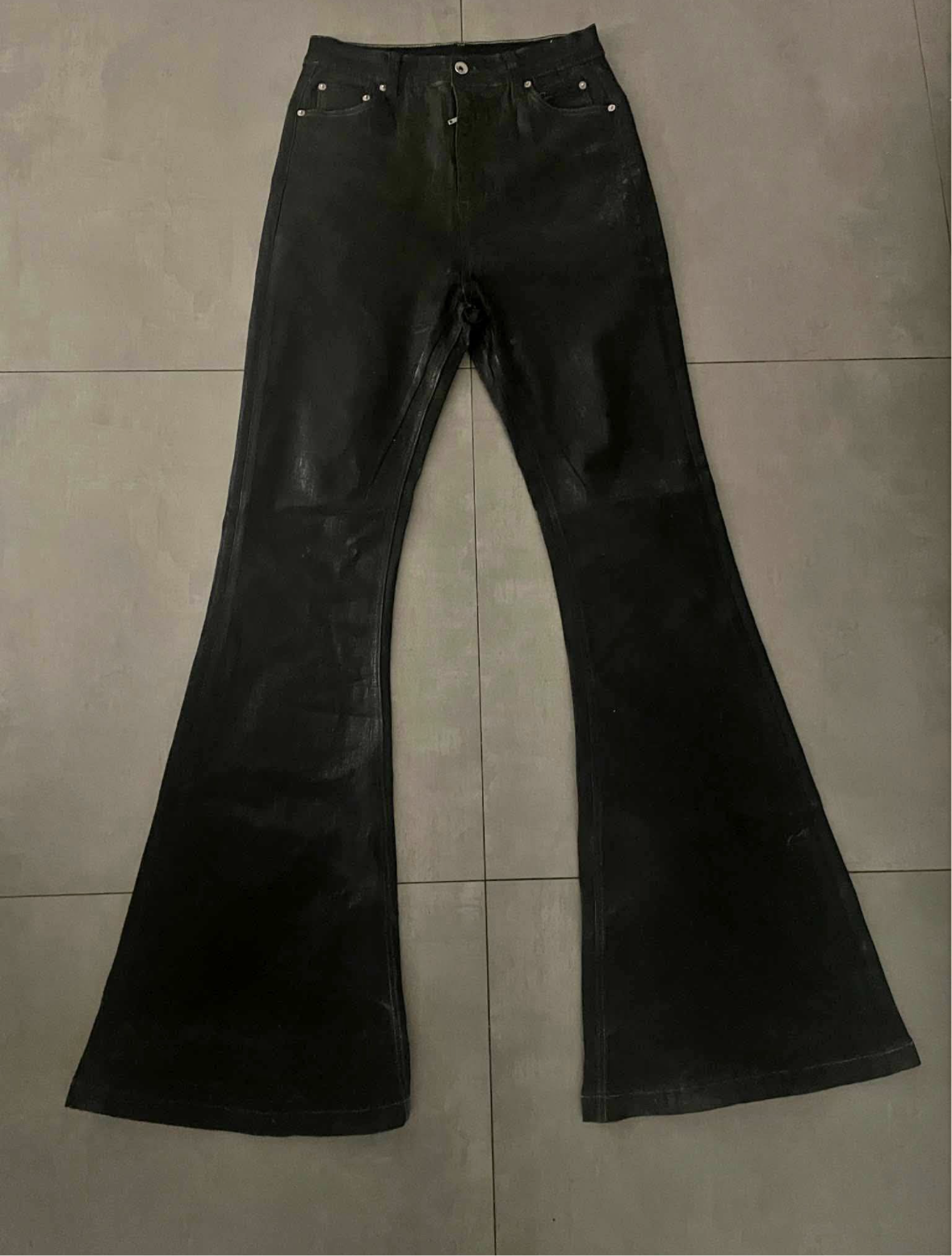 Rick Owens bolan waxed denim - Private property 
