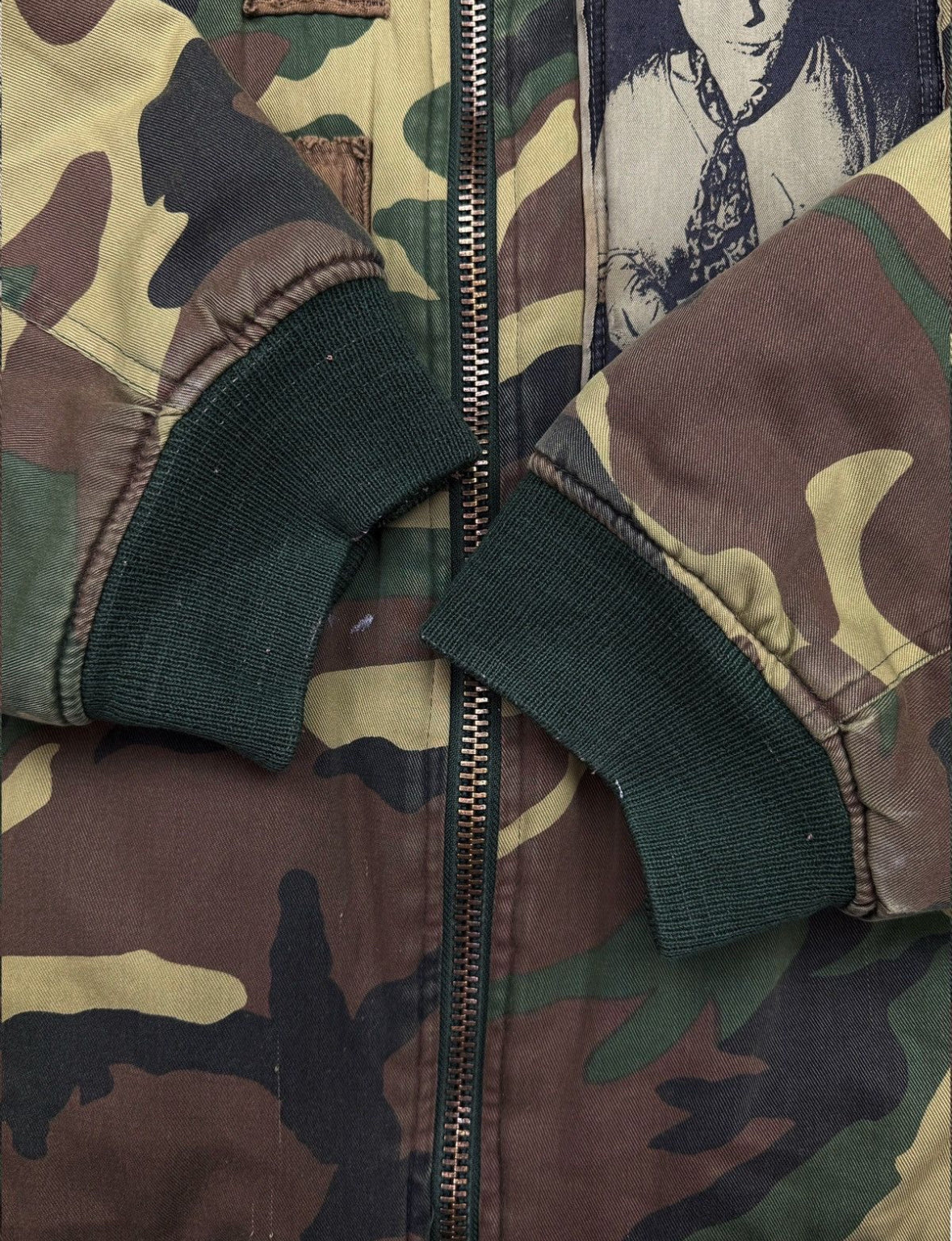 AW01 Raf Simons Riot Riot Camouflage
Patched Bomber Jacket - Private property 