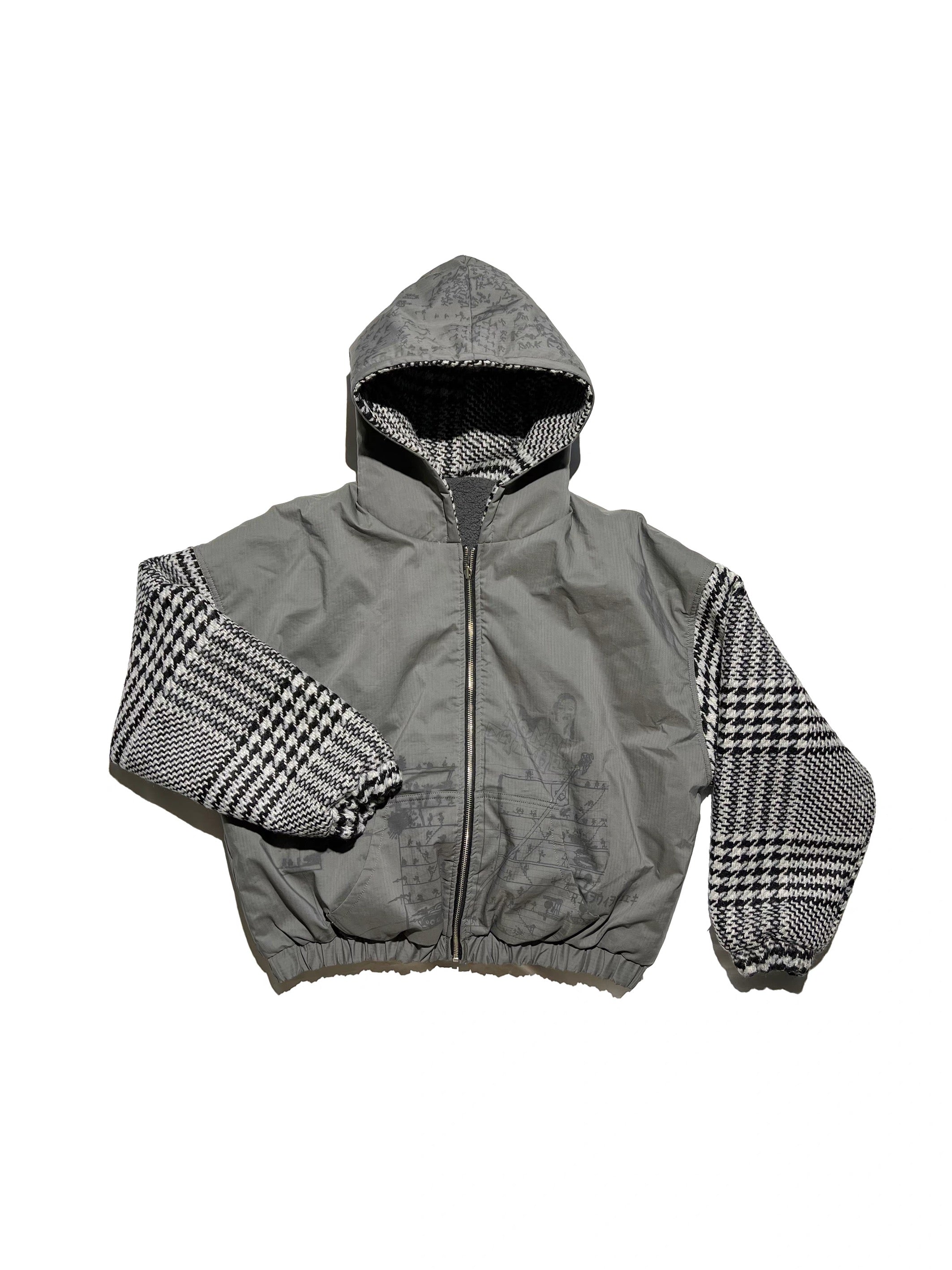 Monochrome reversible bomber jacket - Private property 