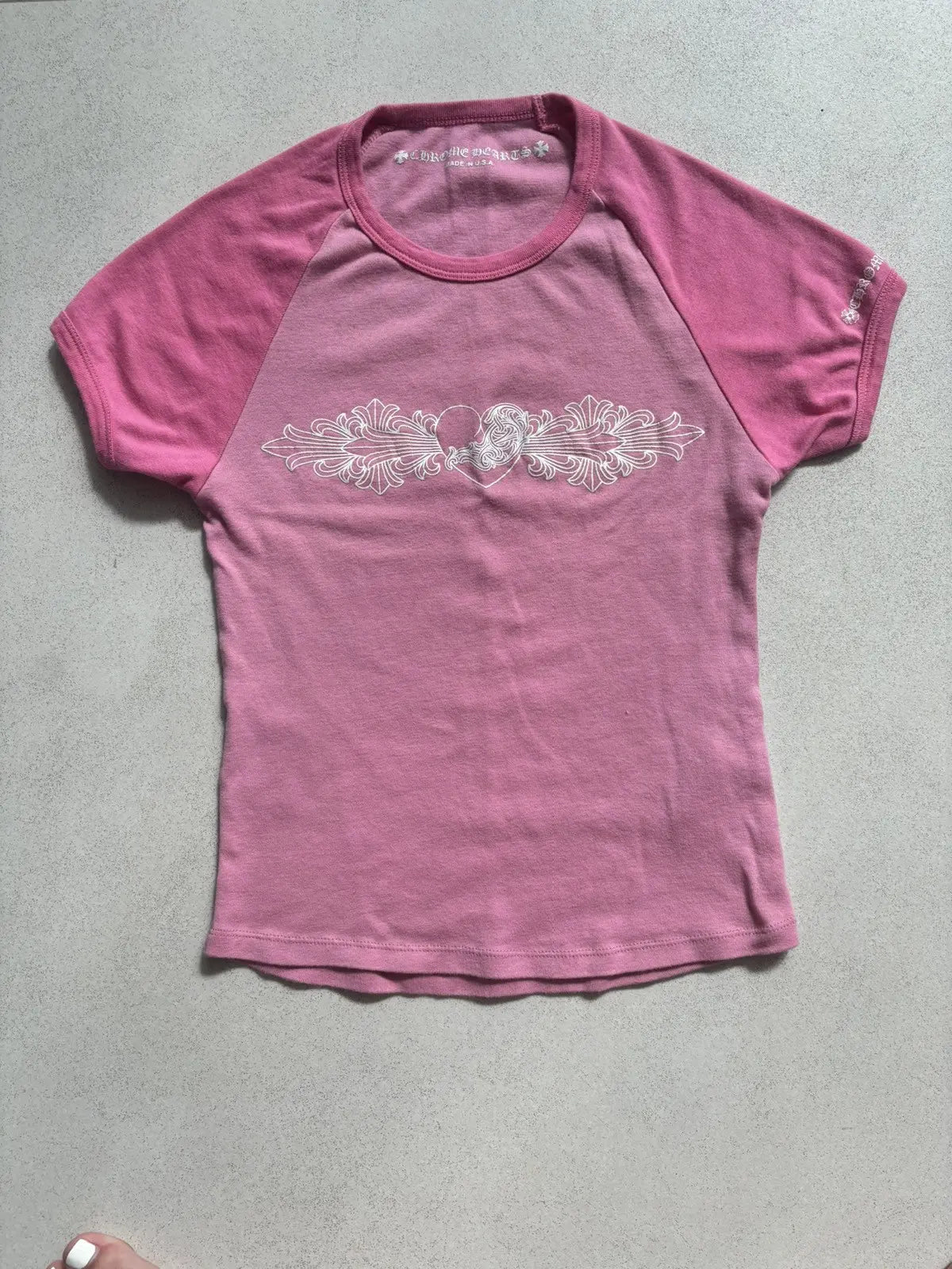 Pink Chrome hearts crop top - Private property 