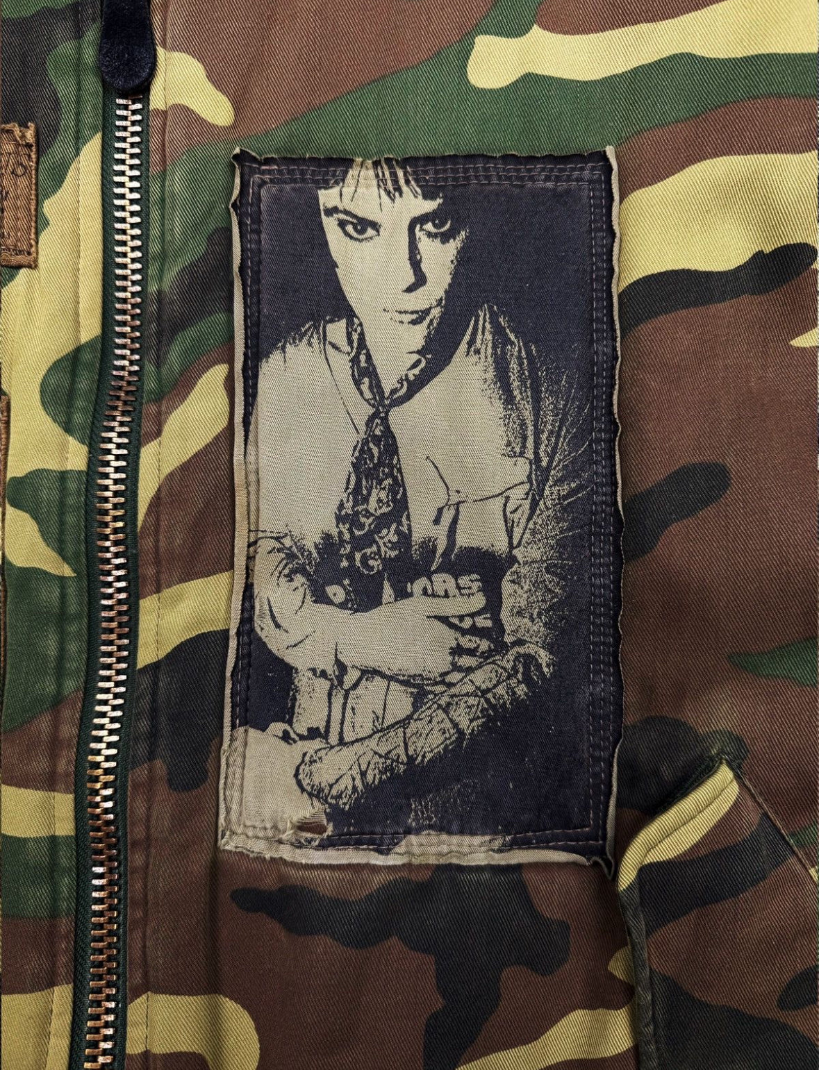 AW01 Raf Simons Riot Riot Camouflage
Patched Bomber Jacket - Private property 