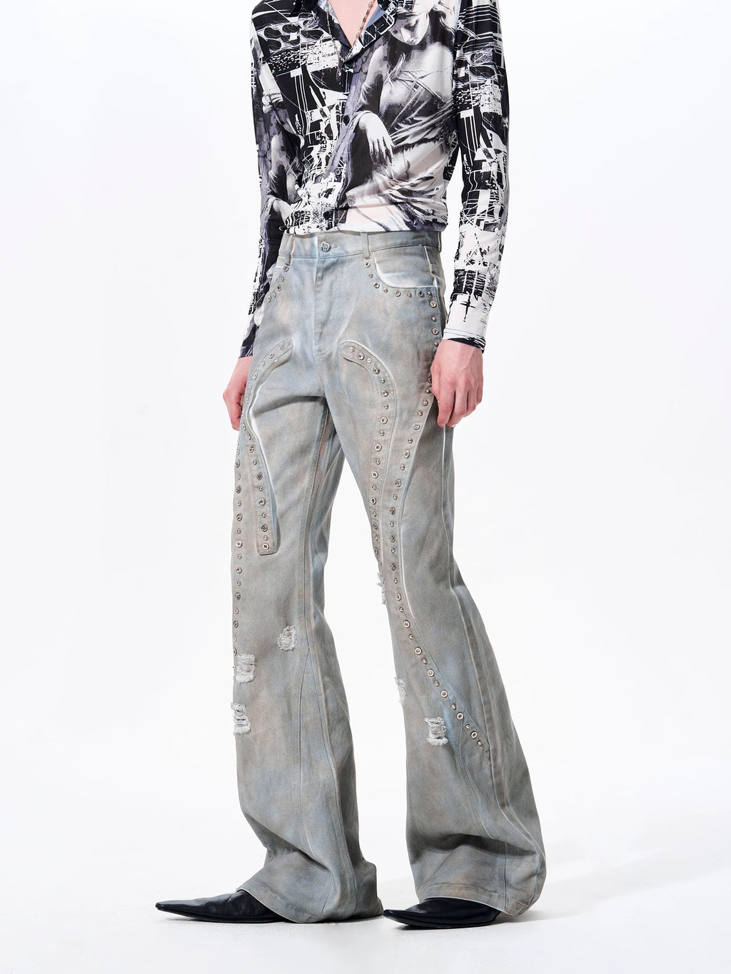 Denim stud pants - Private property 