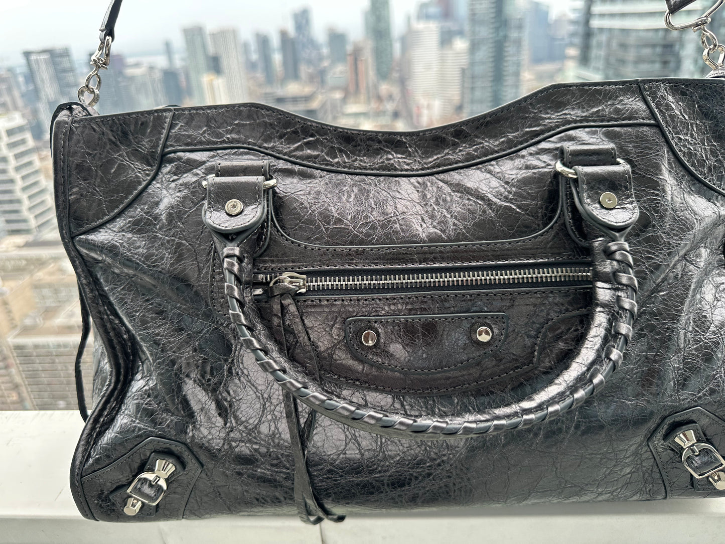 Balenciaga city leather stud bag - Private property 