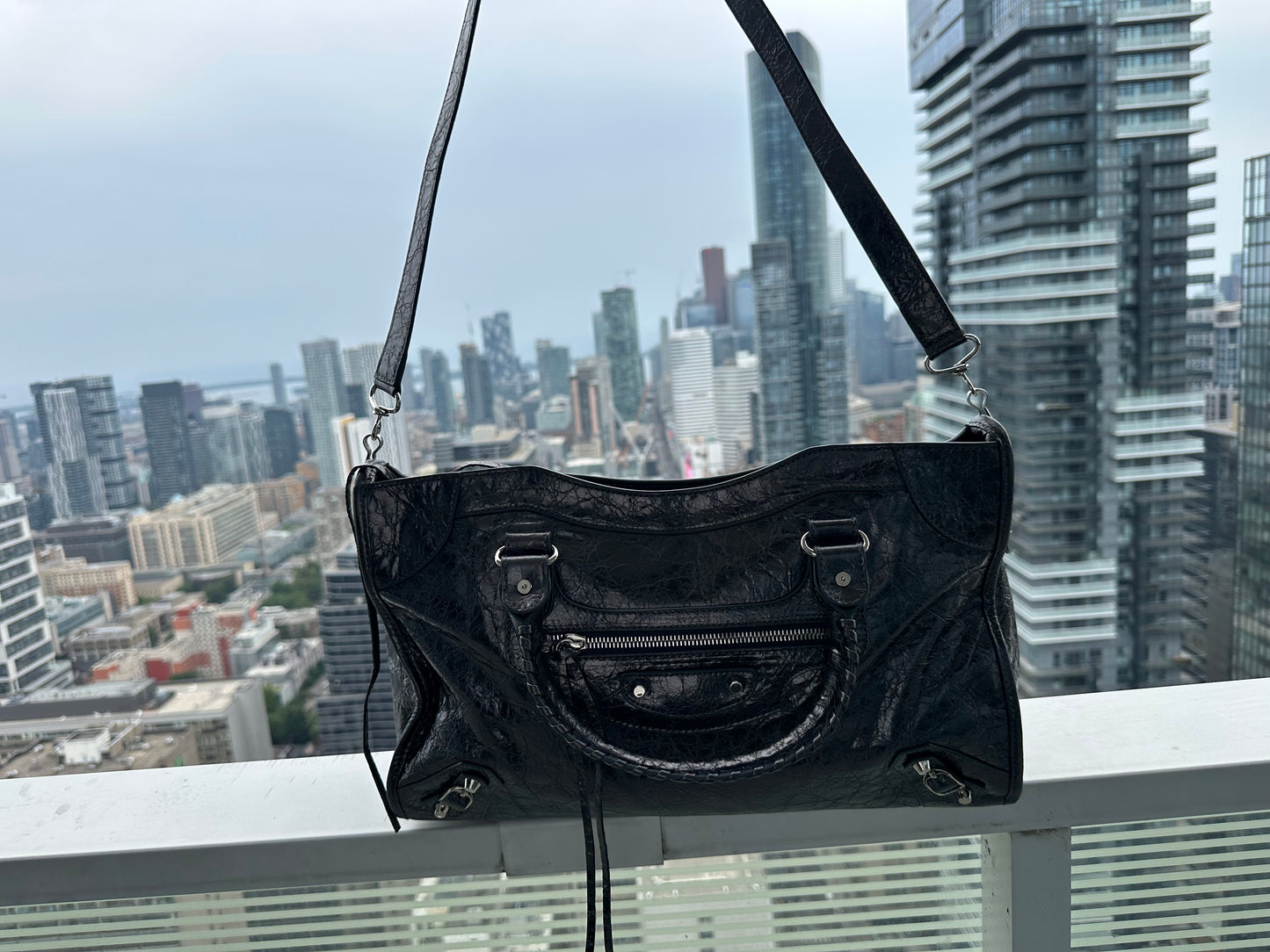 Balenciaga city leather stud bag - Private property 