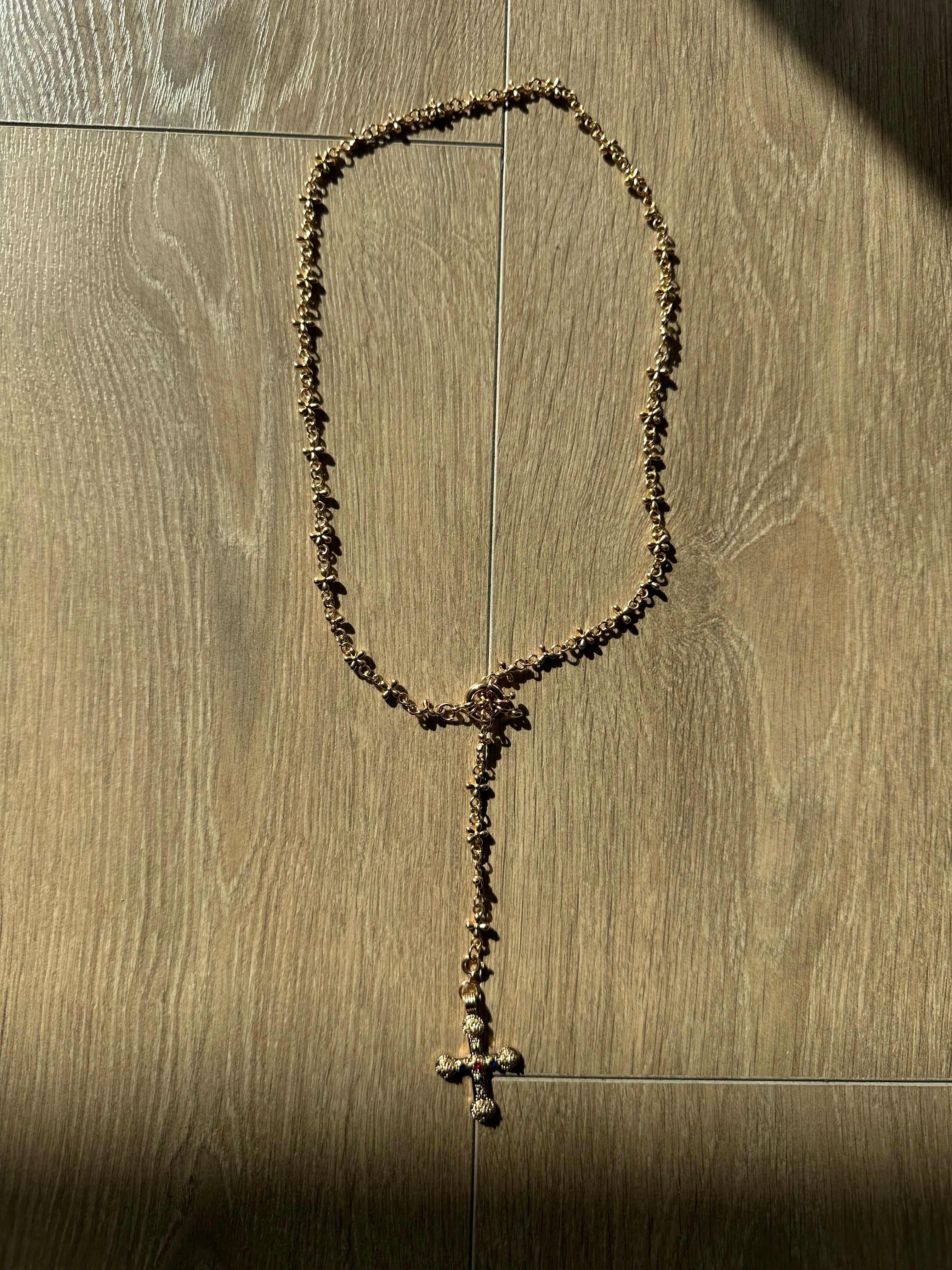Gold cross necklace - Private property 