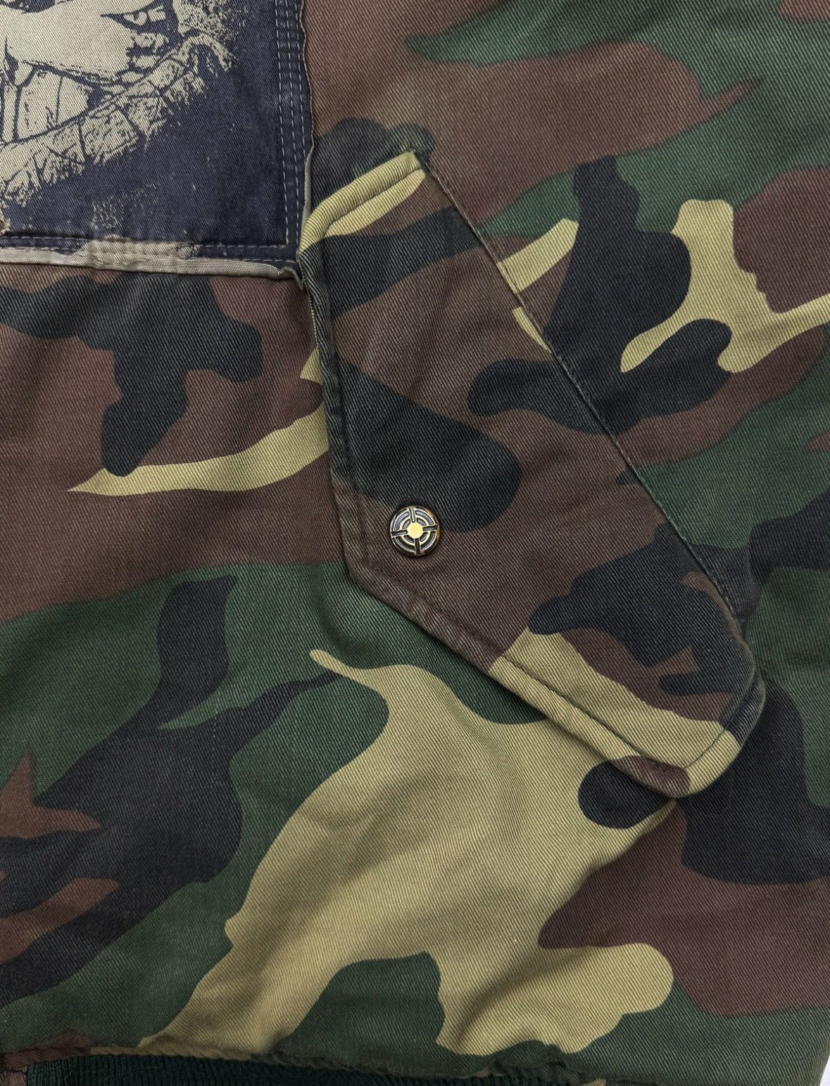AW01 Raf Simons Riot Riot Camouflage
Patched Bomber Jacket - Private property 