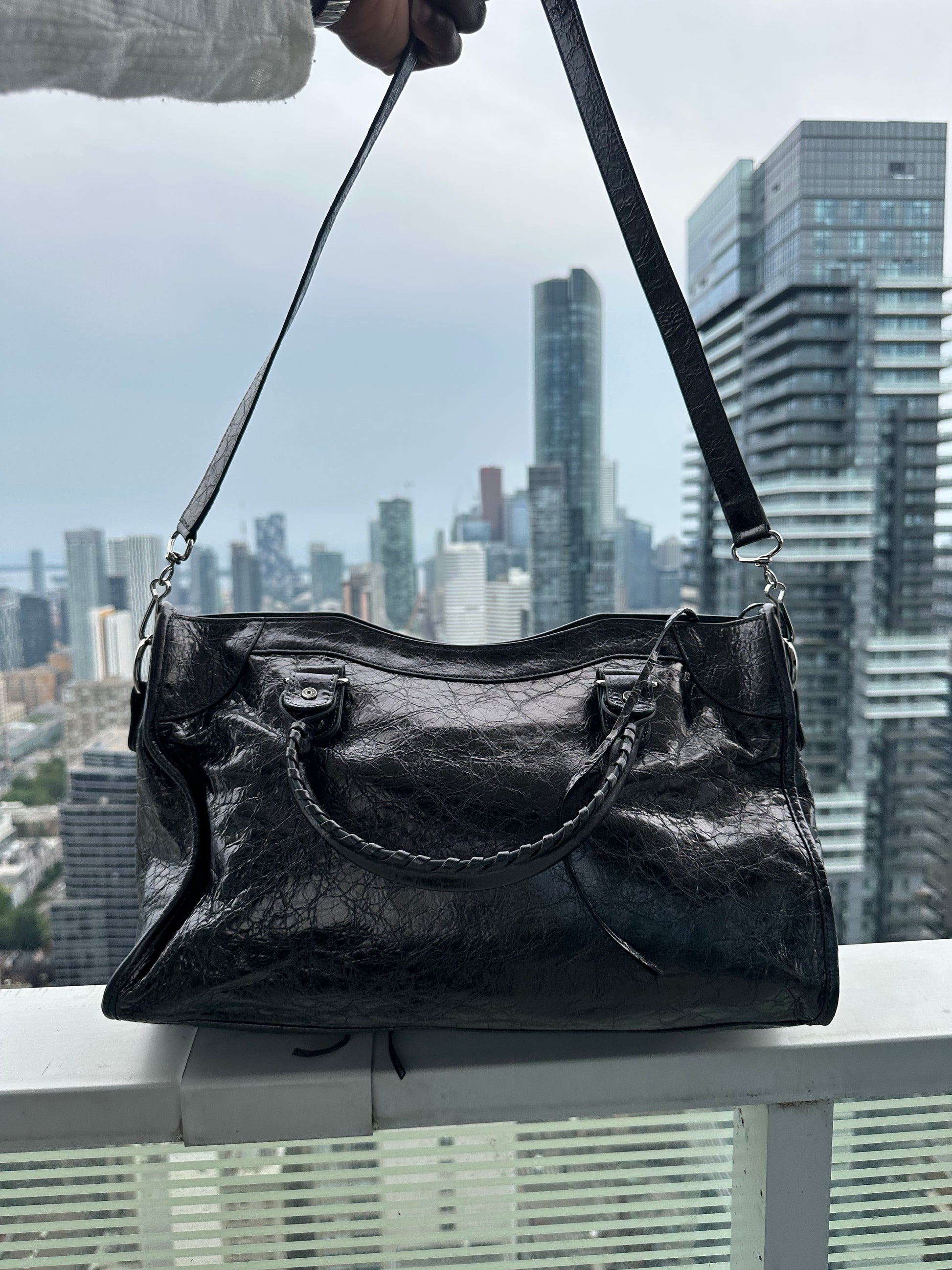 Balenciaga city leather stud bag - Private property 