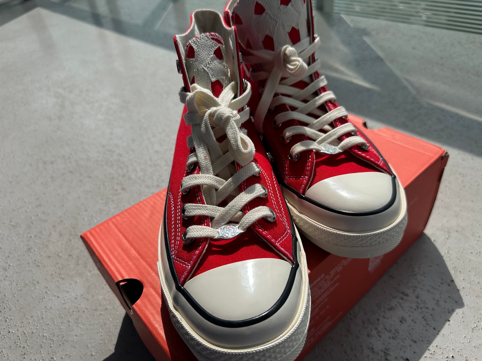 Chrome hearts red all stars converse - Private property 