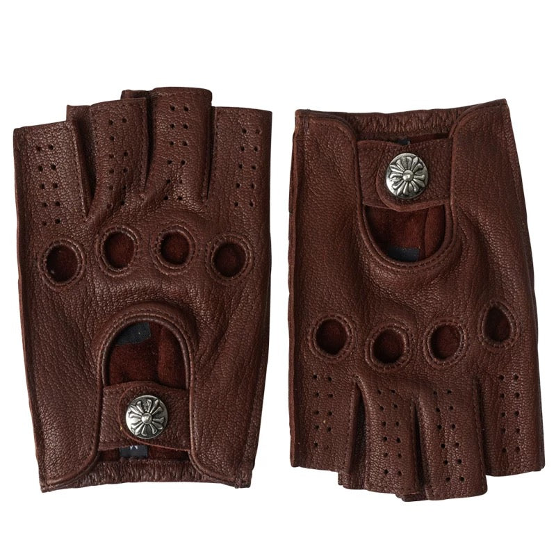 Archive  Fingerless Leather Gloves - Private property 