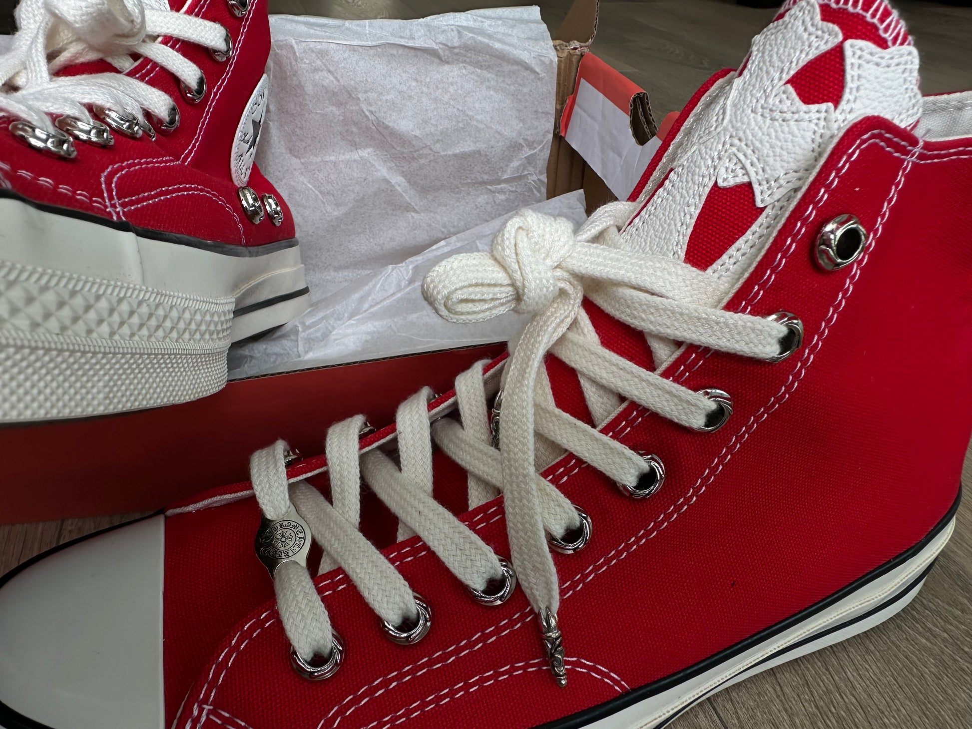 Chrome hearts red all stars converse - Private property 
