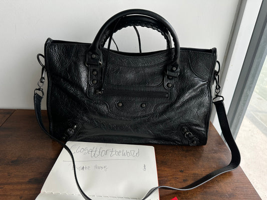 Balenciaga city leather stud bag - Private property 