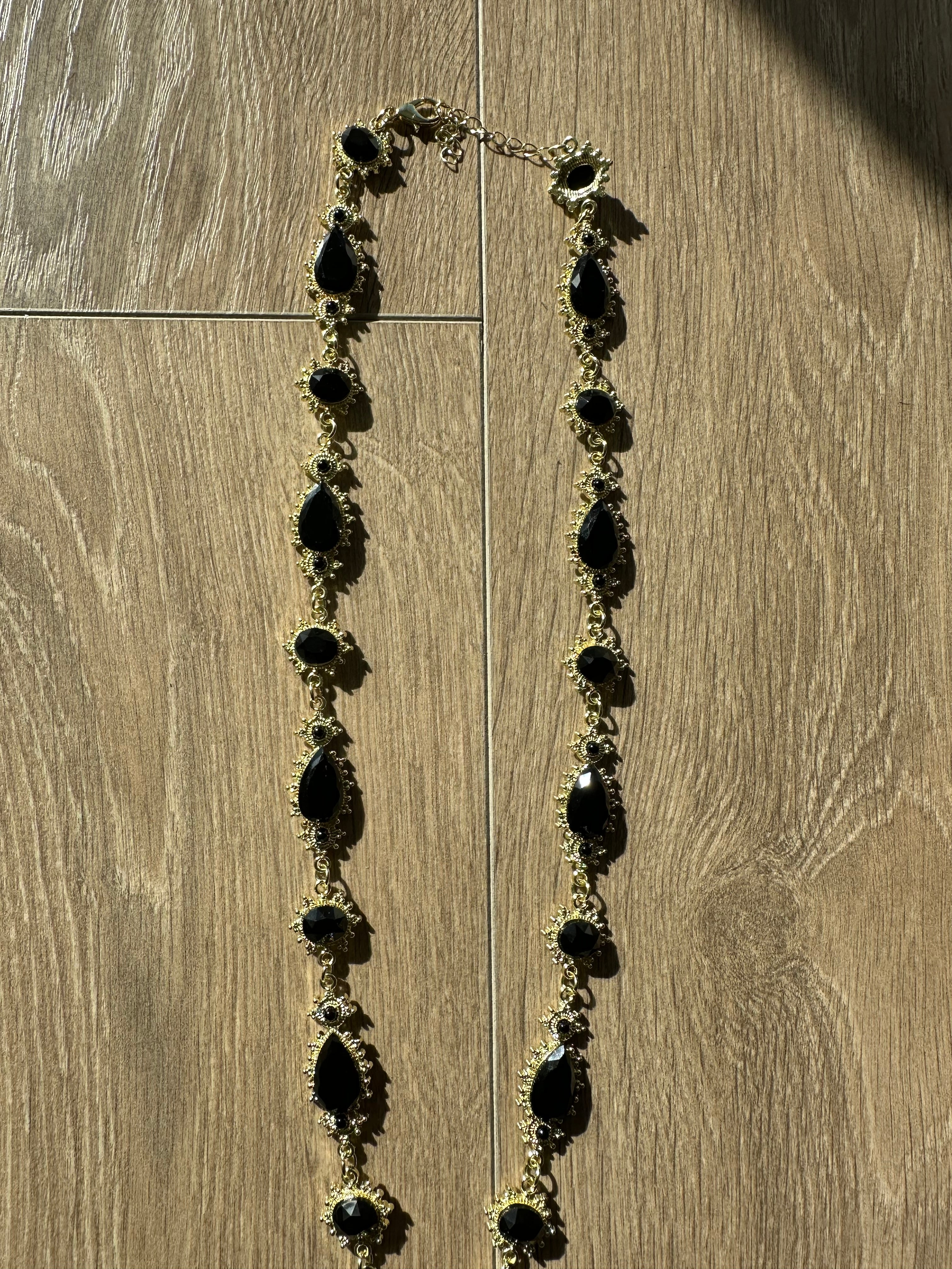 Black and gold art pendant necklace - Private property 