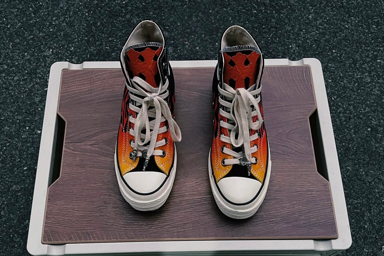 Chrome hearts flaming fire  all stars converse - Private property 