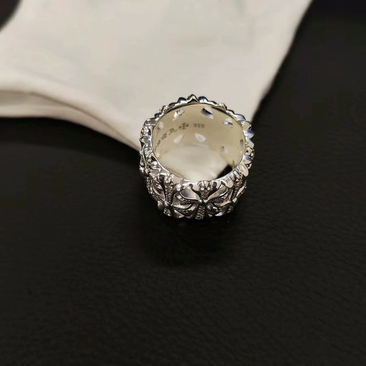 Chrome hearts silver rings with diamond gemstone - Private property 