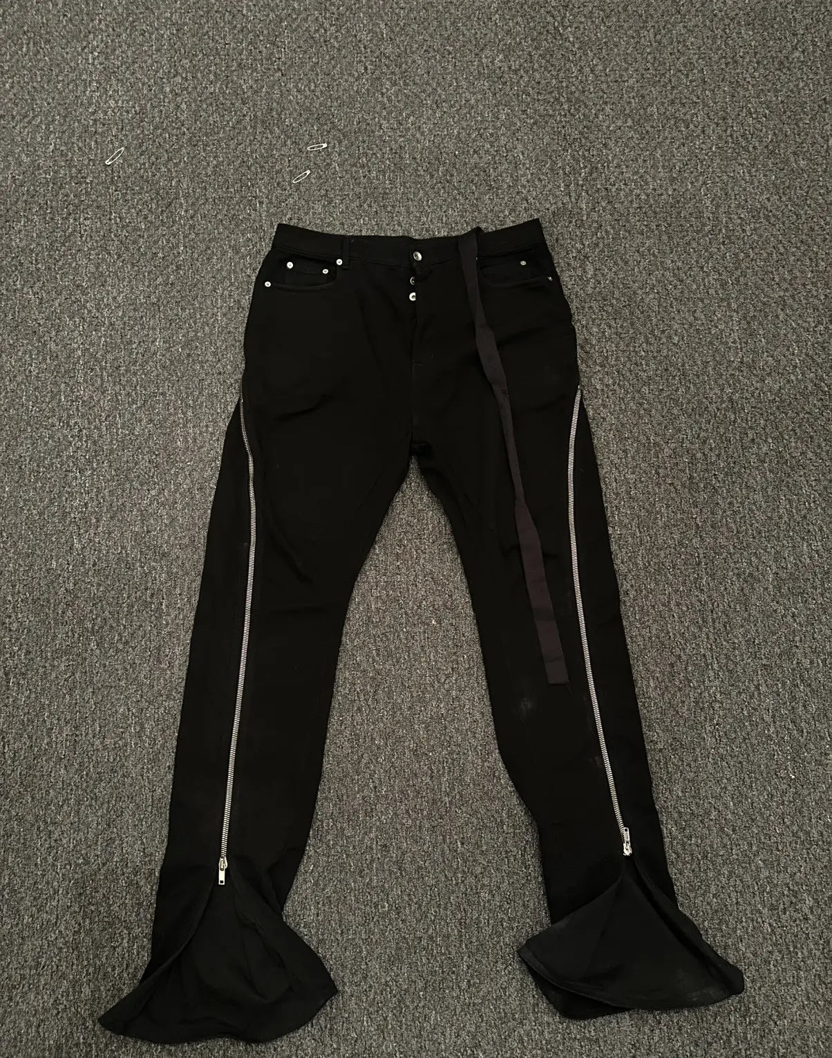 Rick Owen’s banana cut bolan jeans - Private property 