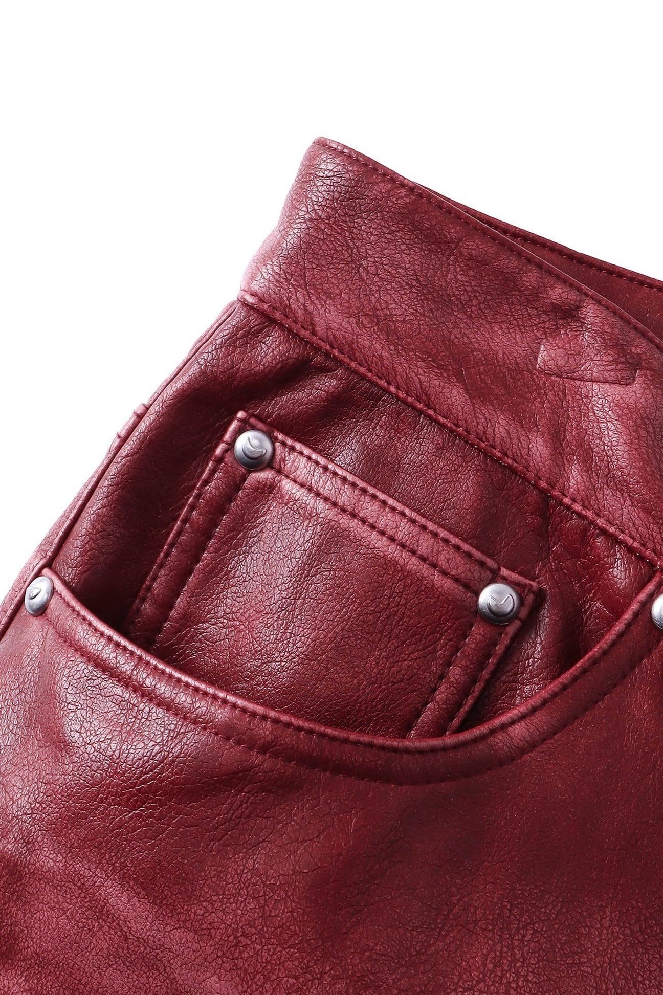 COBWEB LEATHER PANTS