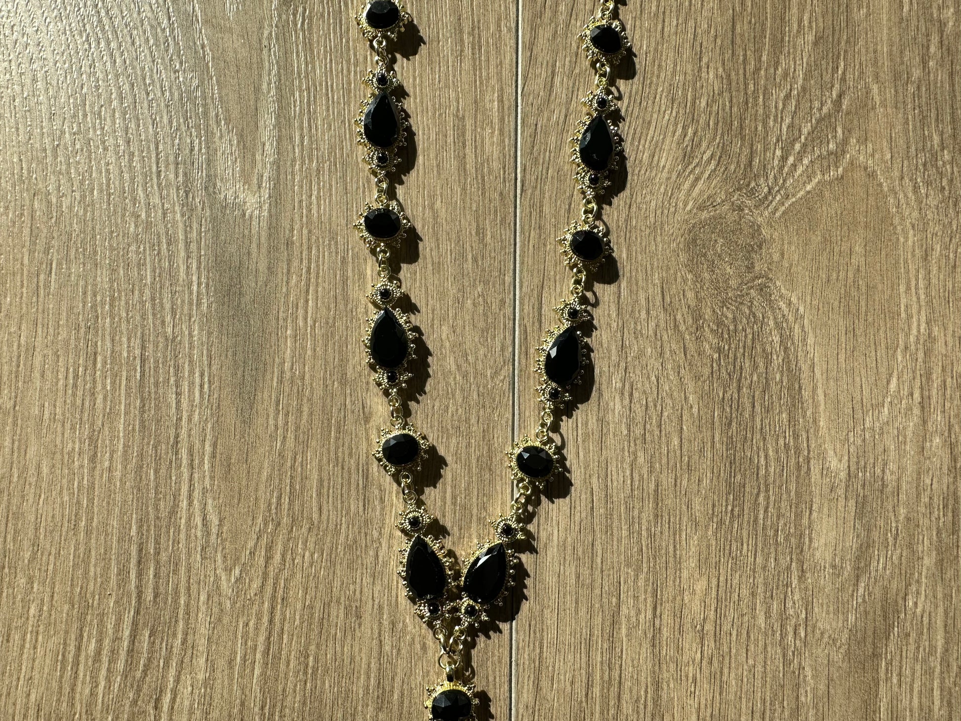Black and gold art pendant necklace - Private property 