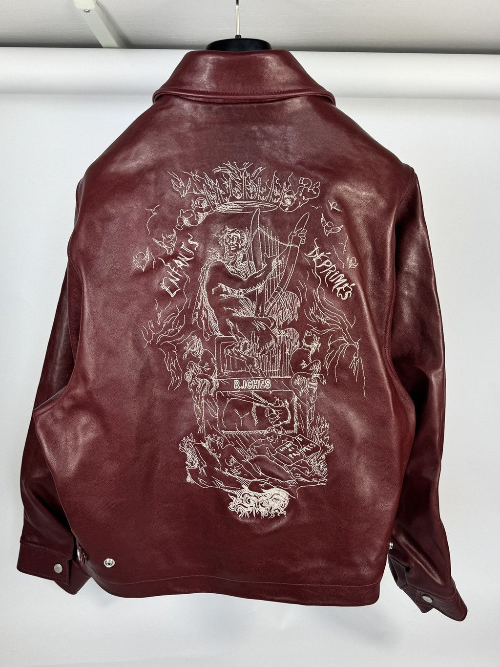 Burgundy leather jacket