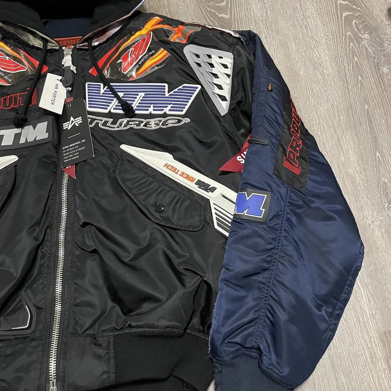 VTM turbo MV Agusta Racing black &amp; red bomber jacket