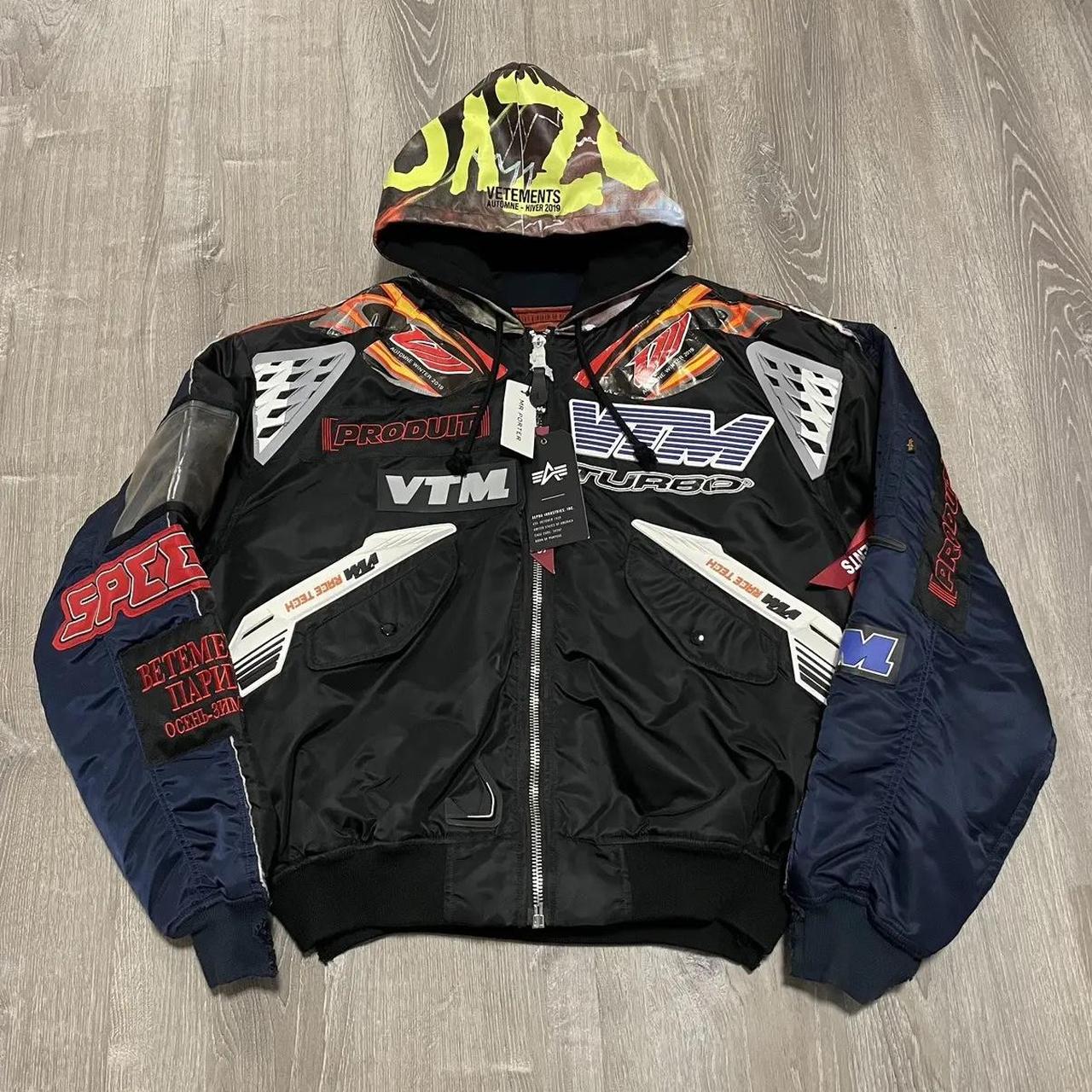 VTM turbo MV Agusta Racing black &amp; red bomber jacket