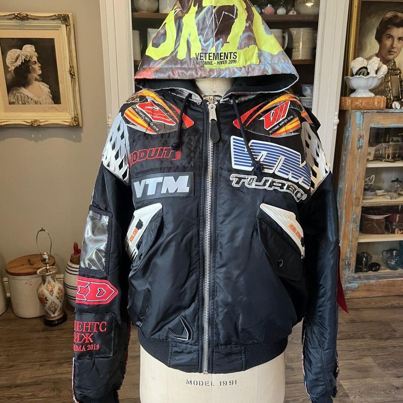 VTM turbo MV Agusta Racing black &amp; red bomber jacket