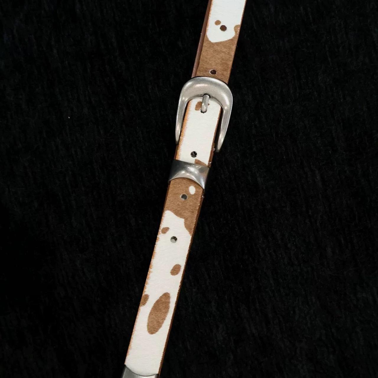 Vintage Cowhide Western Pattern Belt - Private property 