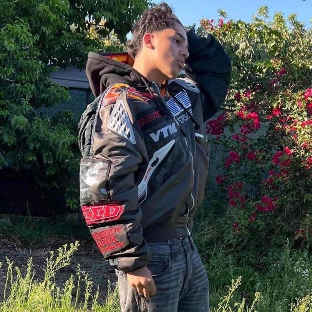 VTM turbo MV Agusta Racing black &amp; red bomber jacket