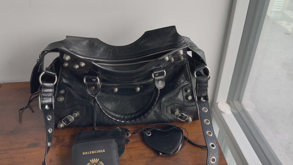 Archive leather stud bag